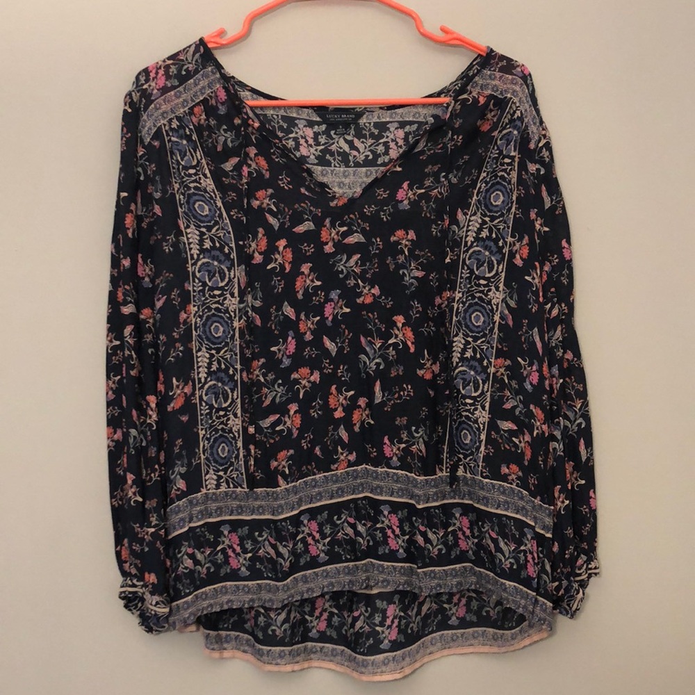 LUCKY BRAND Floral Blouse